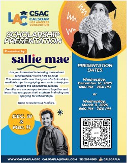 LA CALSOAP SCHOLARSHIP PRESENTATION 12/10/25 6pm online